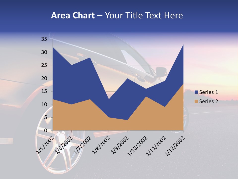 Tire Mirror Highway PowerPoint Template