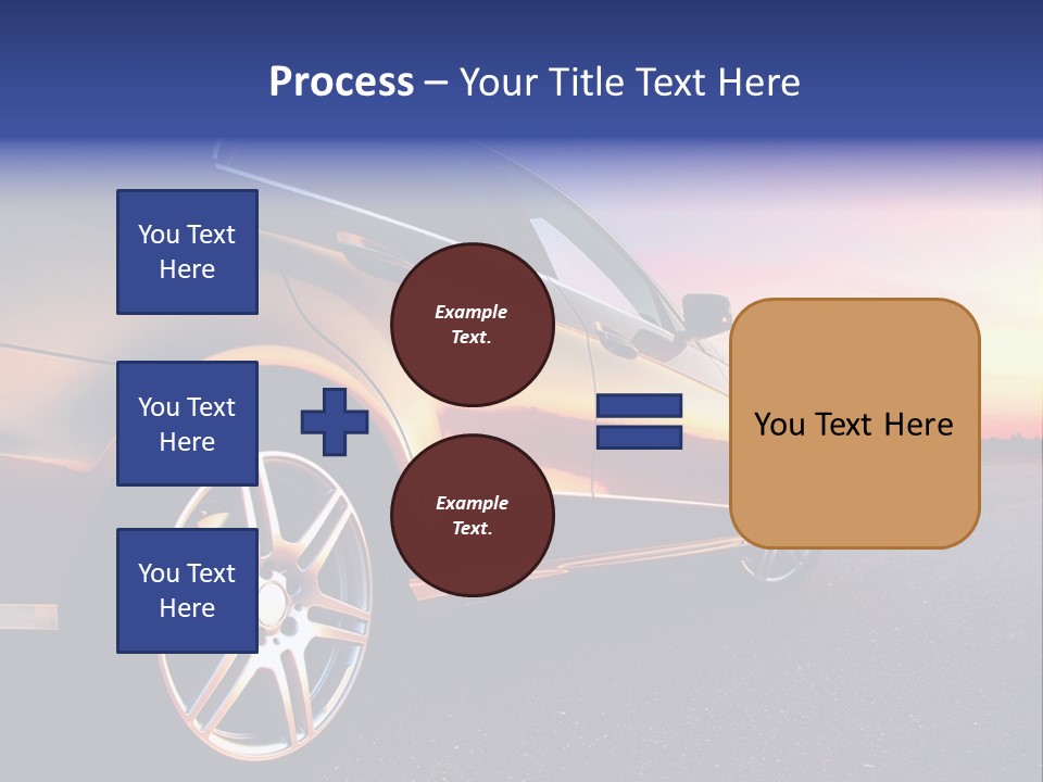 Tire Mirror Highway PowerPoint Template