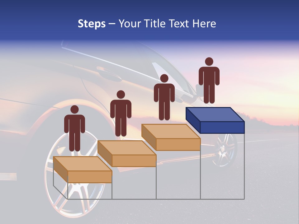 Tire Mirror Highway PowerPoint Template