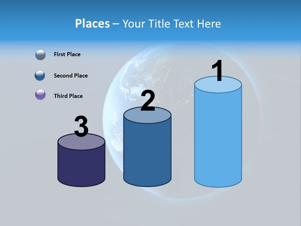 Continents Night Usa PowerPoint Template