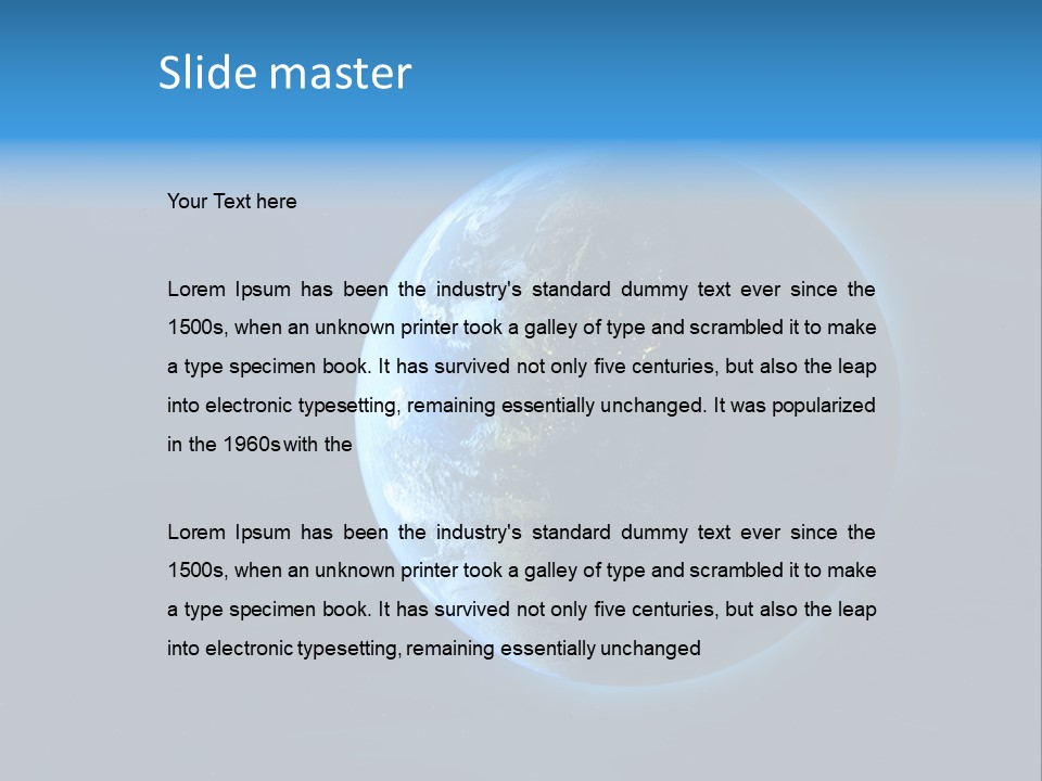 Continents Night Usa PowerPoint Template