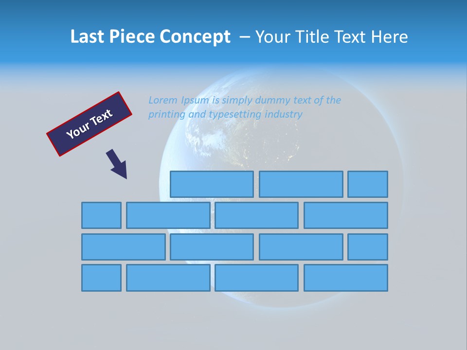 Continents Night Usa PowerPoint Template