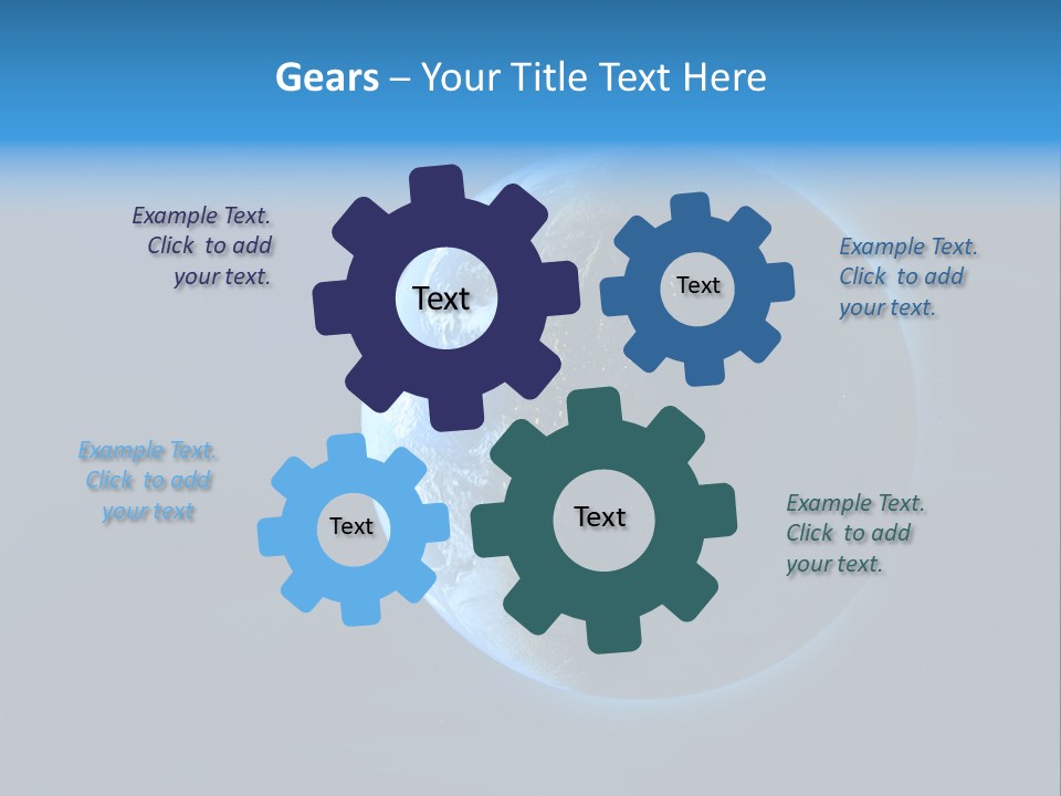 Continents Night Usa PowerPoint Template