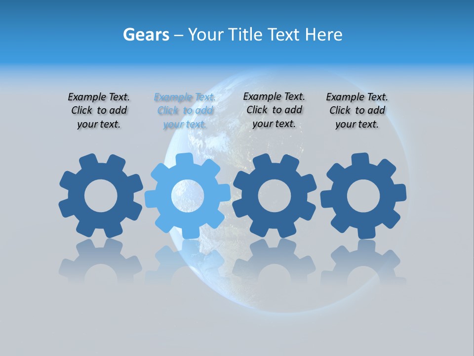 Continents Night Usa PowerPoint Template