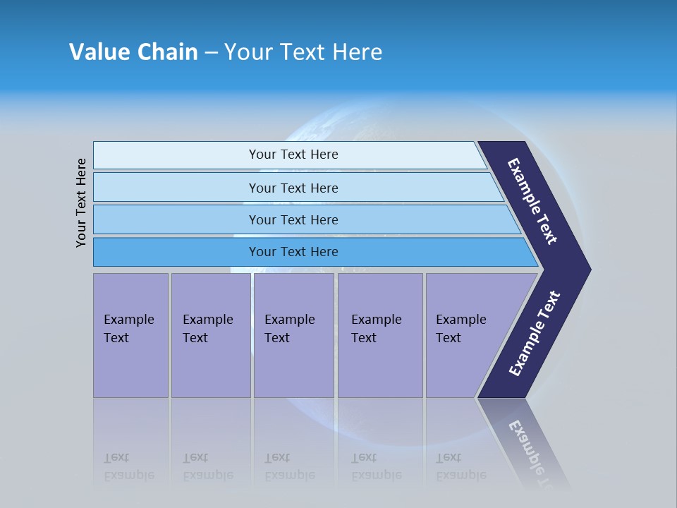 Continents Night Usa PowerPoint Template