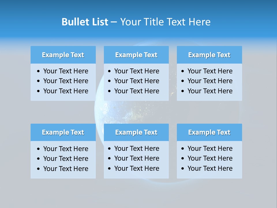 Continents Night Usa PowerPoint Template