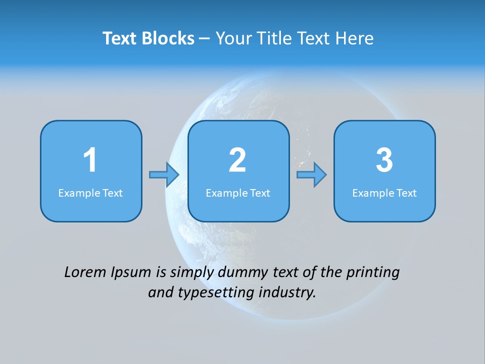 Continents Night Usa PowerPoint Template