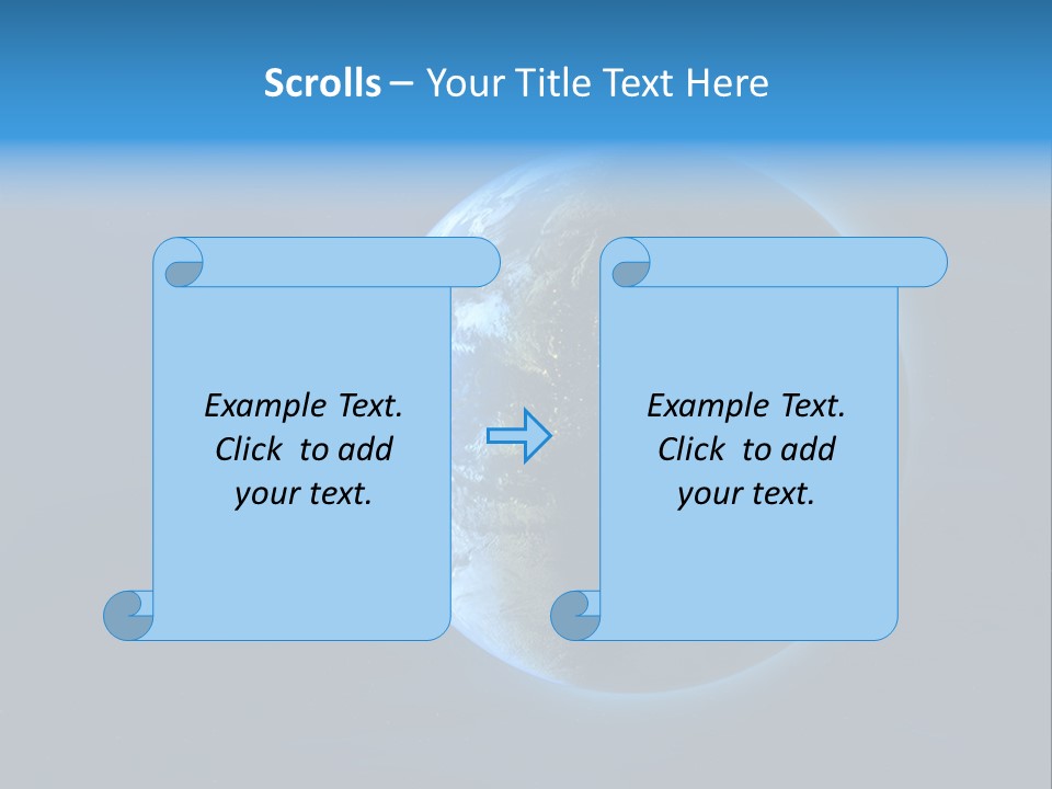 Continents Night Usa PowerPoint Template