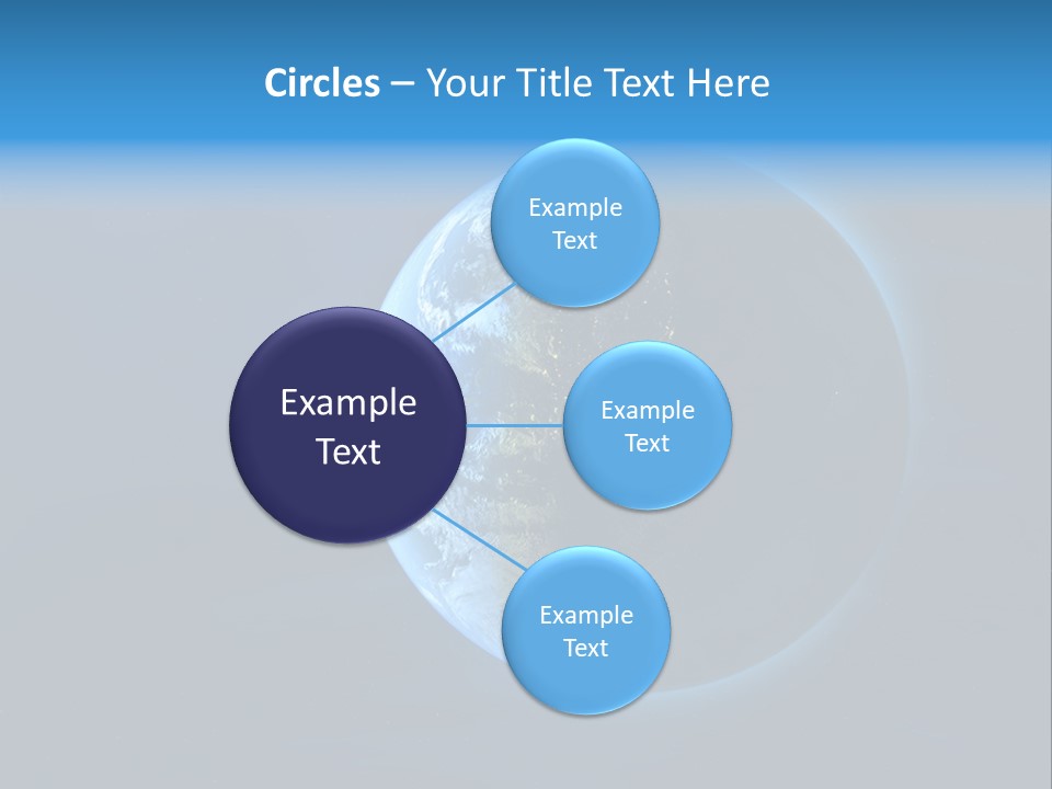 Continents Night Usa PowerPoint Template