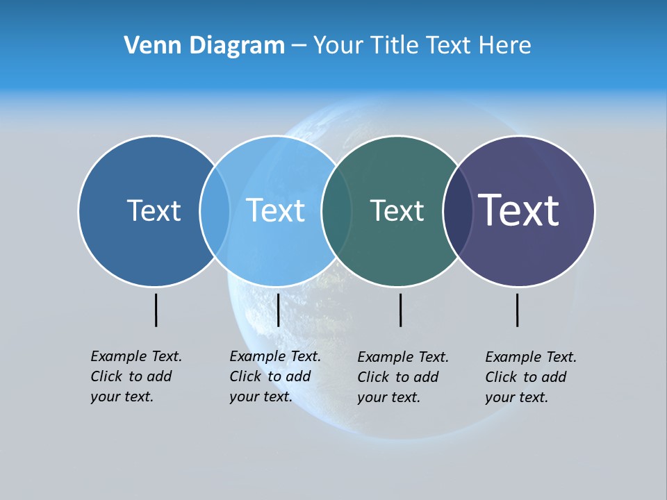 Continents Night Usa PowerPoint Template