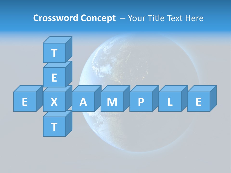 Continents Night Usa PowerPoint Template