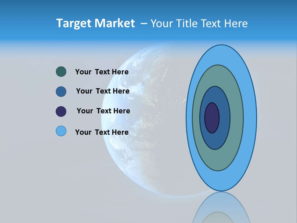 Continents Night Usa PowerPoint Template