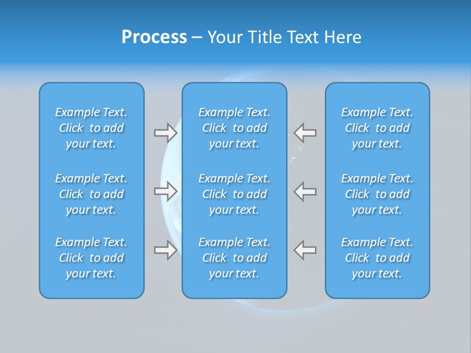 Continents Night Usa PowerPoint Template