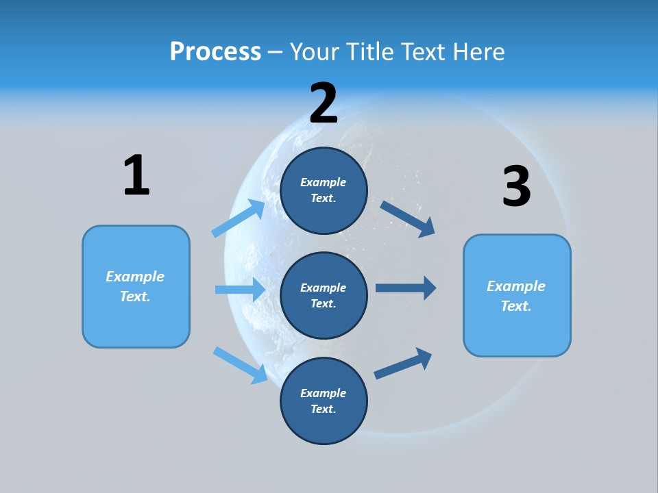 Continents Night Usa PowerPoint Template
