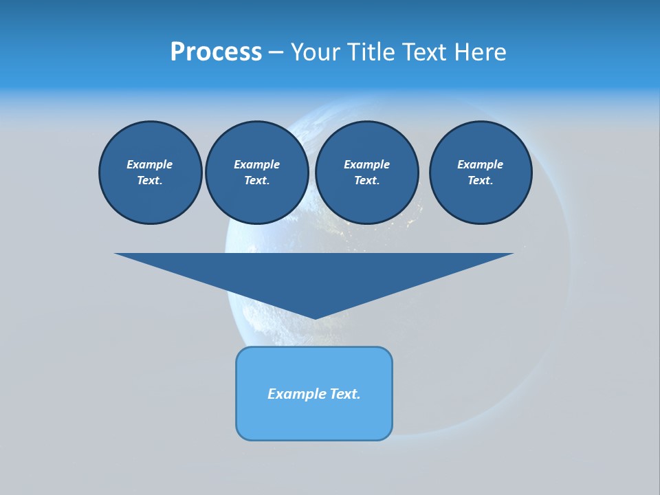 Continents Night Usa PowerPoint Template