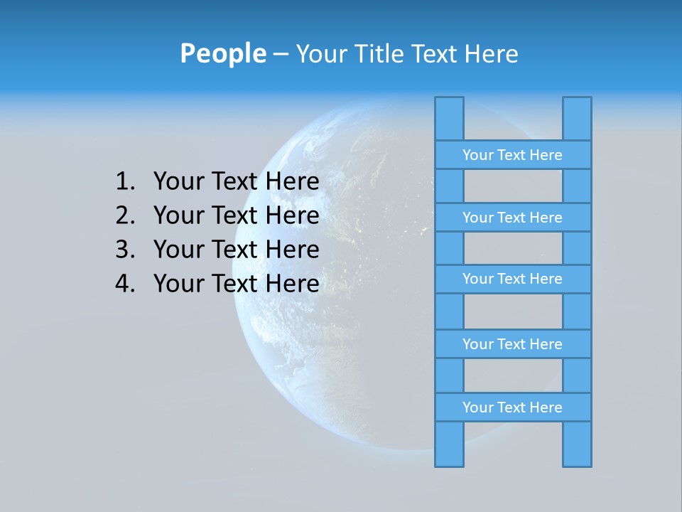 Continents Night Usa PowerPoint Template