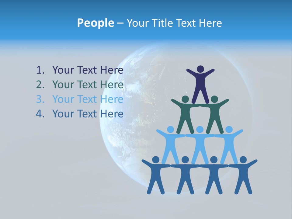 Continents Night Usa PowerPoint Template