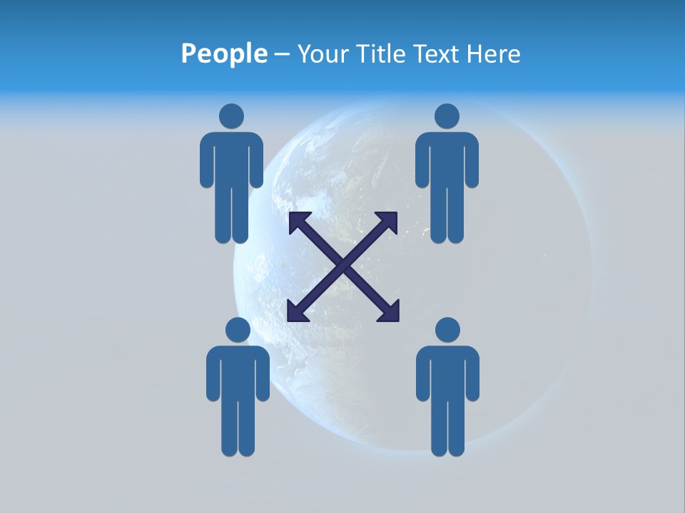 Continents Night Usa PowerPoint Template