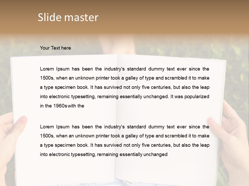 White Pages Study PowerPoint Template
