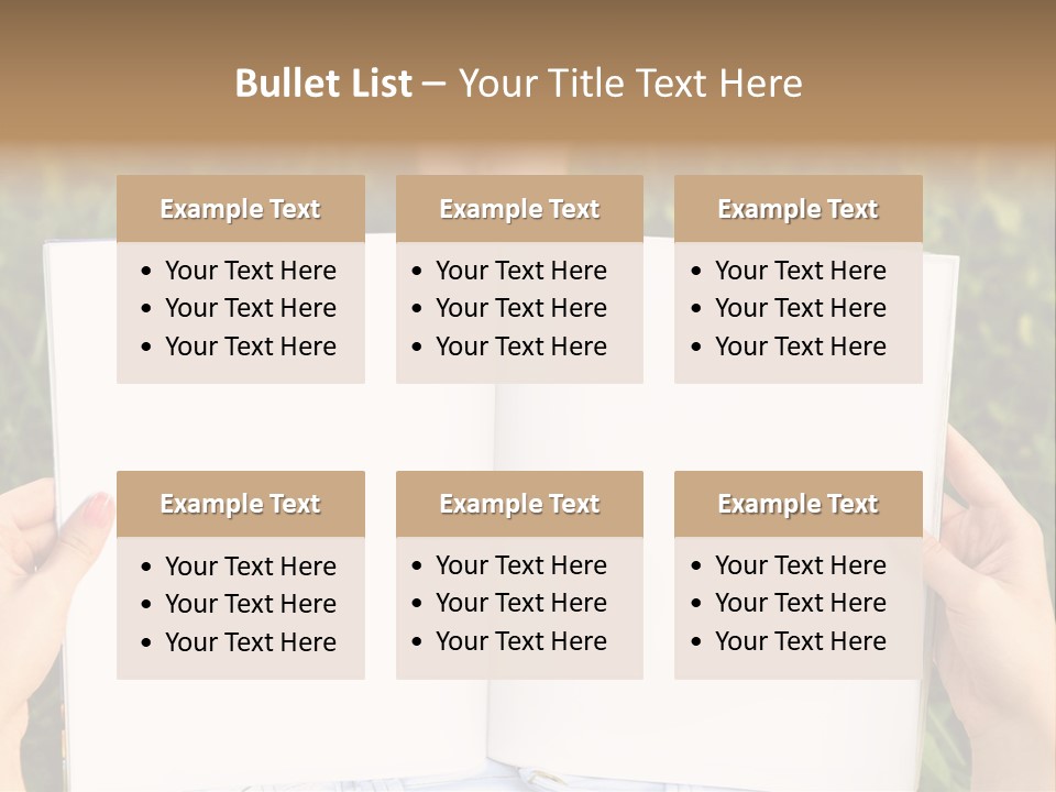 White Pages Study PowerPoint Template