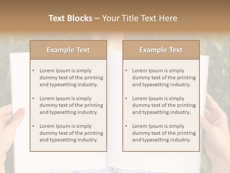 White Pages Study PowerPoint Template