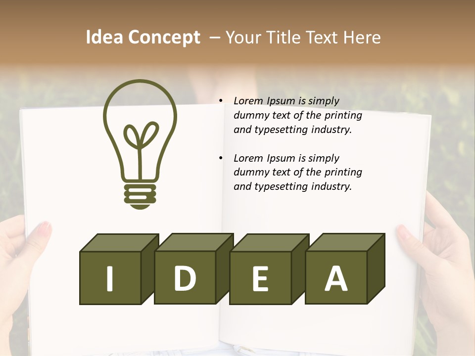 White Pages Study PowerPoint Template