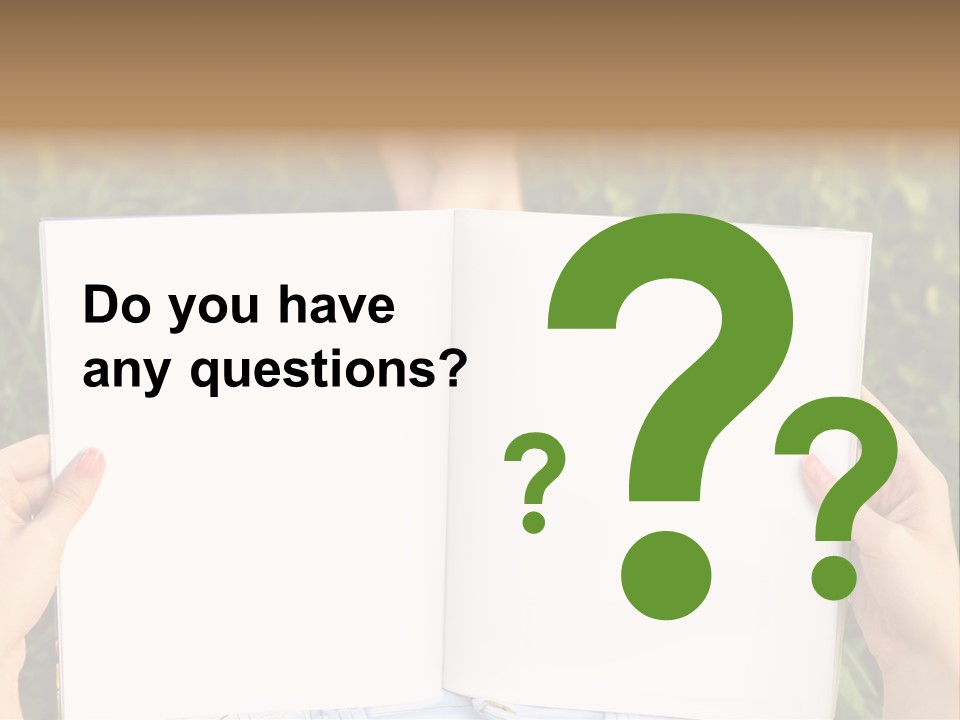 White Pages Study PowerPoint Template