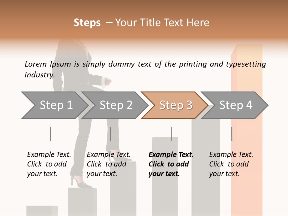 Stair Smart Note PowerPoint Template