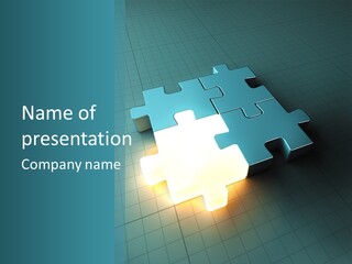 Unity Glow Link PowerPoint Template