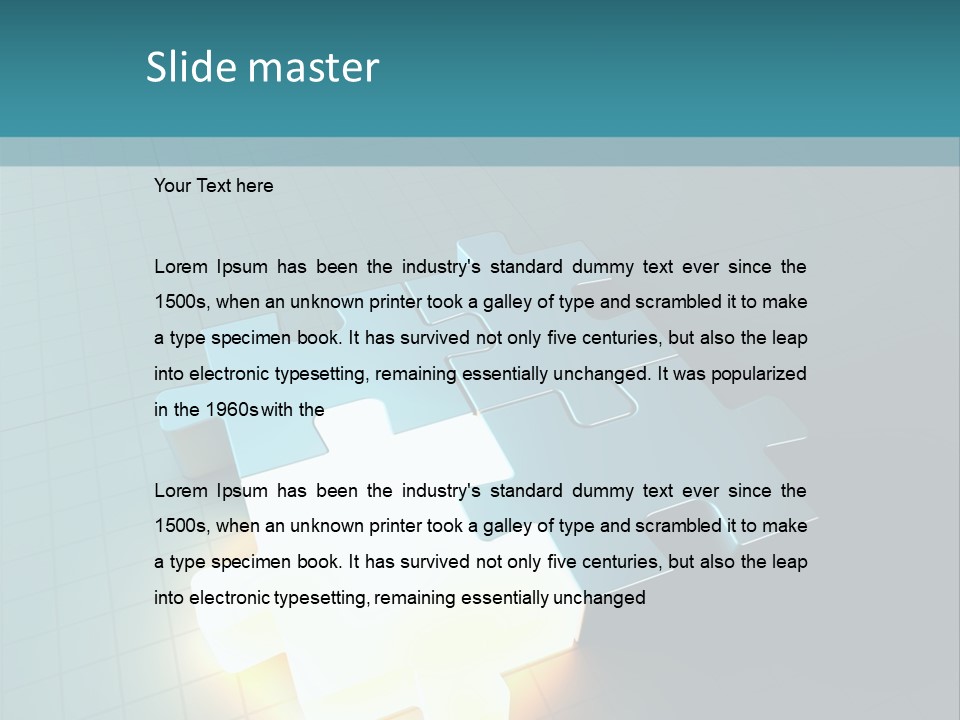 Unity Glow Link PowerPoint Template