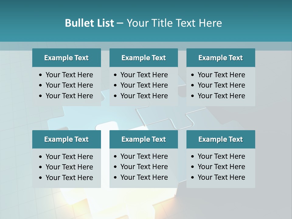 Unity Glow Link PowerPoint Template