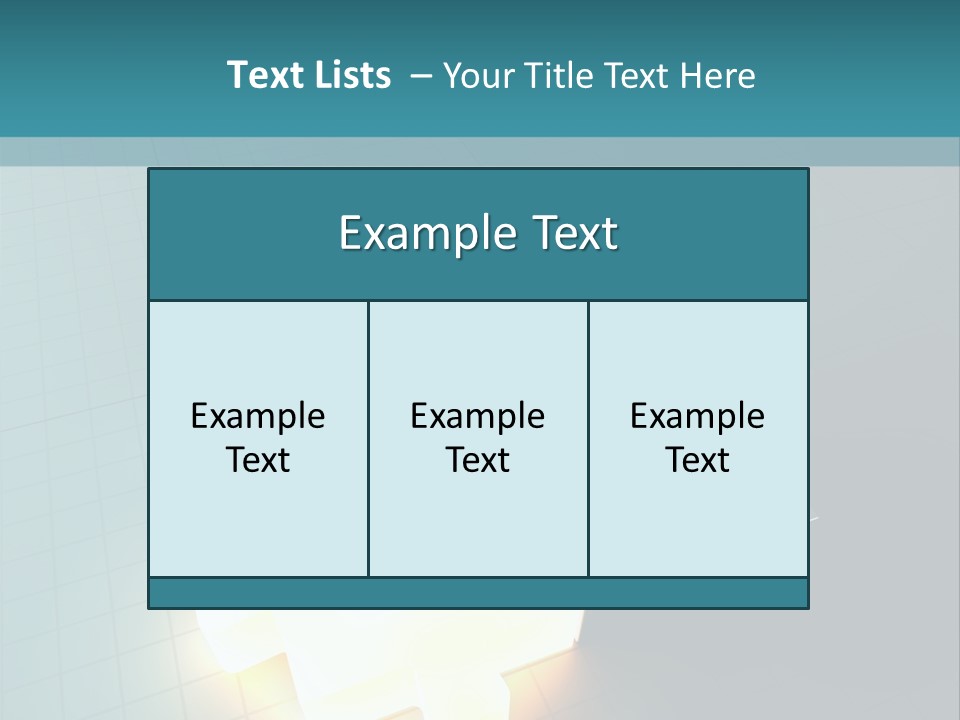 Unity Glow Link PowerPoint Template