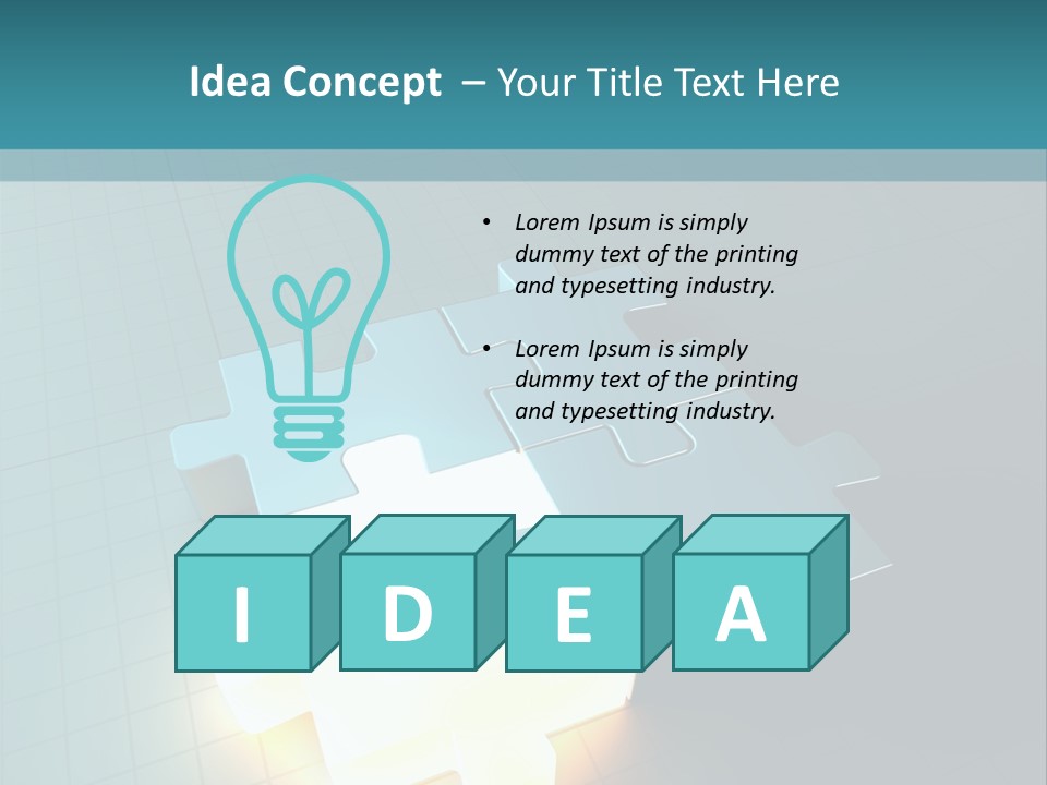 Unity Glow Link PowerPoint Template
