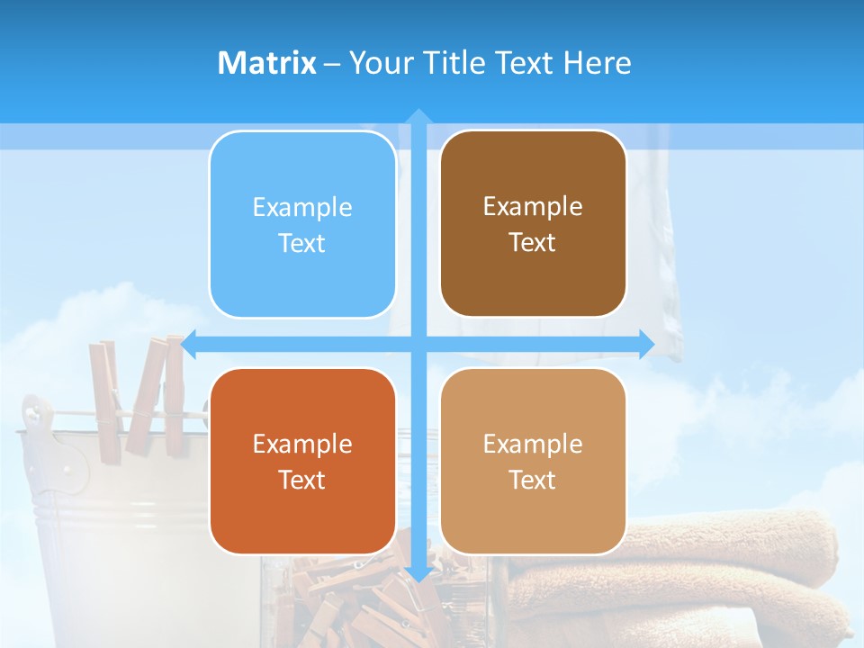 Sunny Clothes Cord PowerPoint Template