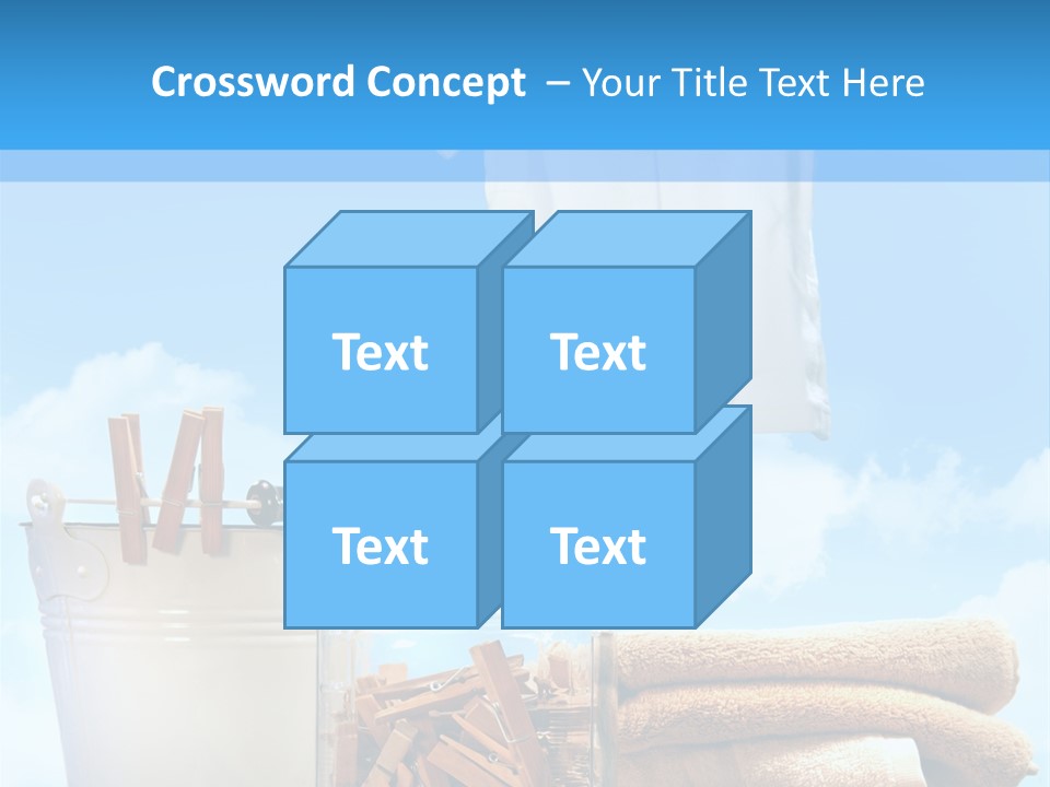 Sunny Clothes Cord PowerPoint Template