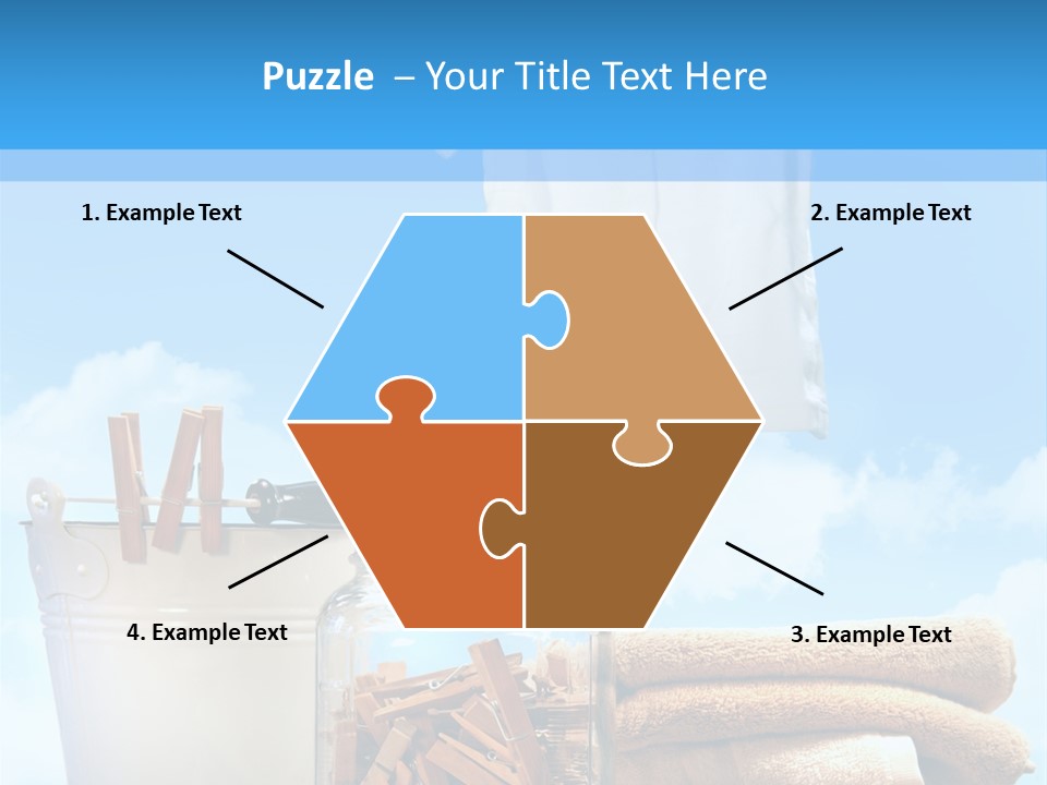 Sunny Clothes Cord PowerPoint Template