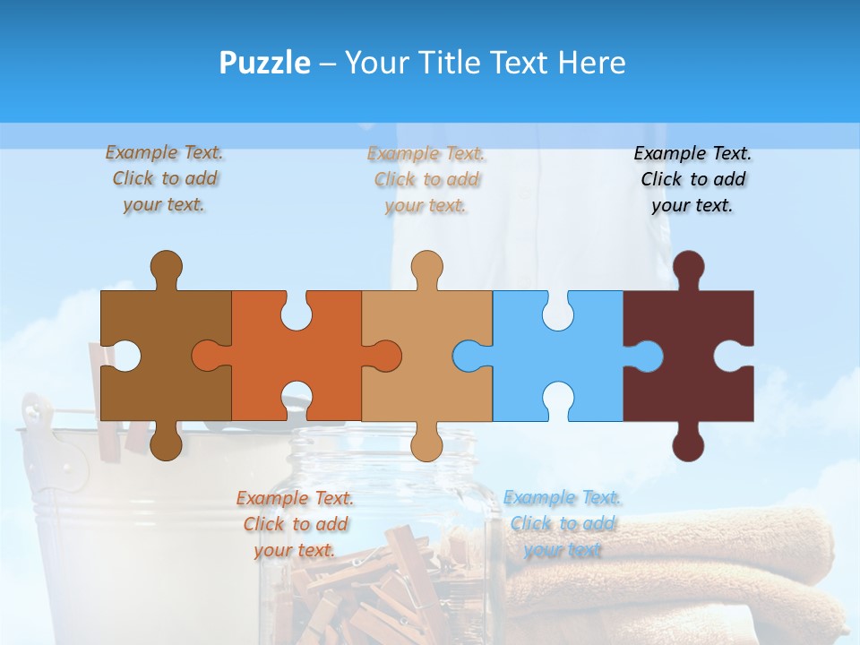 Sunny Clothes Cord PowerPoint Template