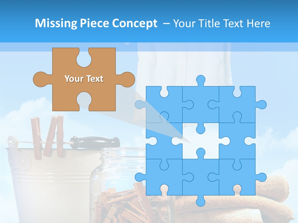 Sunny Clothes Cord PowerPoint Template