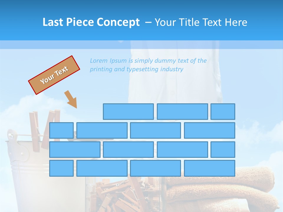 Sunny Clothes Cord PowerPoint Template