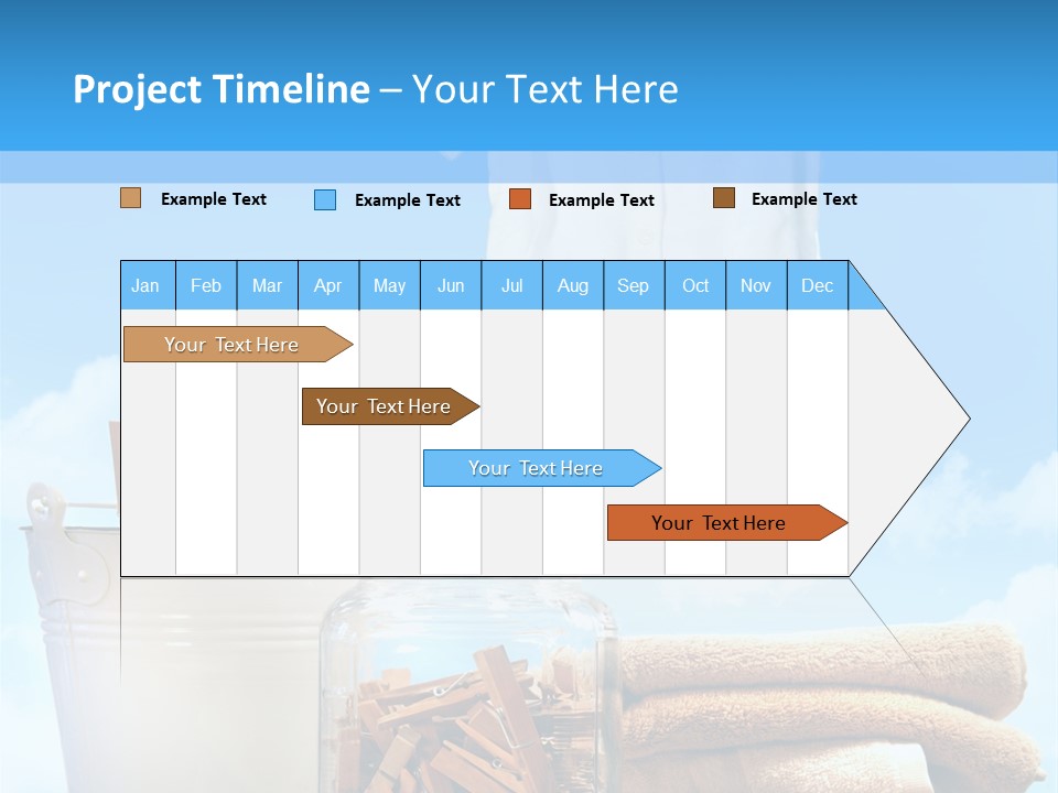 Sunny Clothes Cord PowerPoint Template
