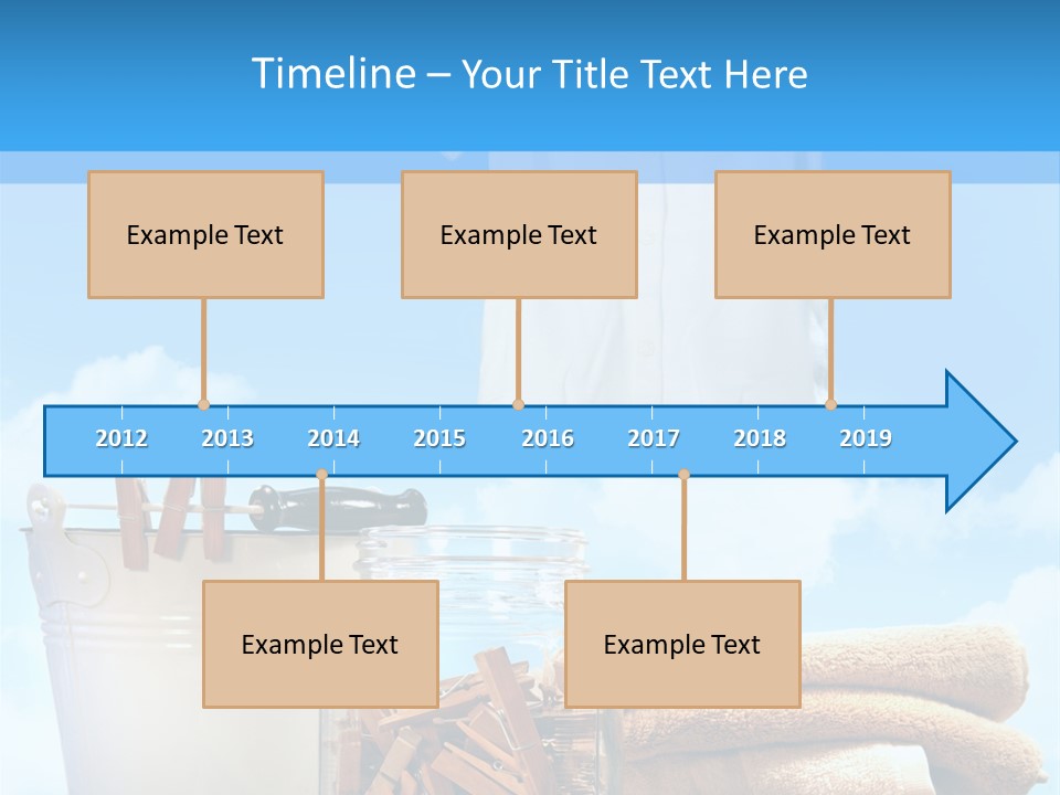 Sunny Clothes Cord PowerPoint Template