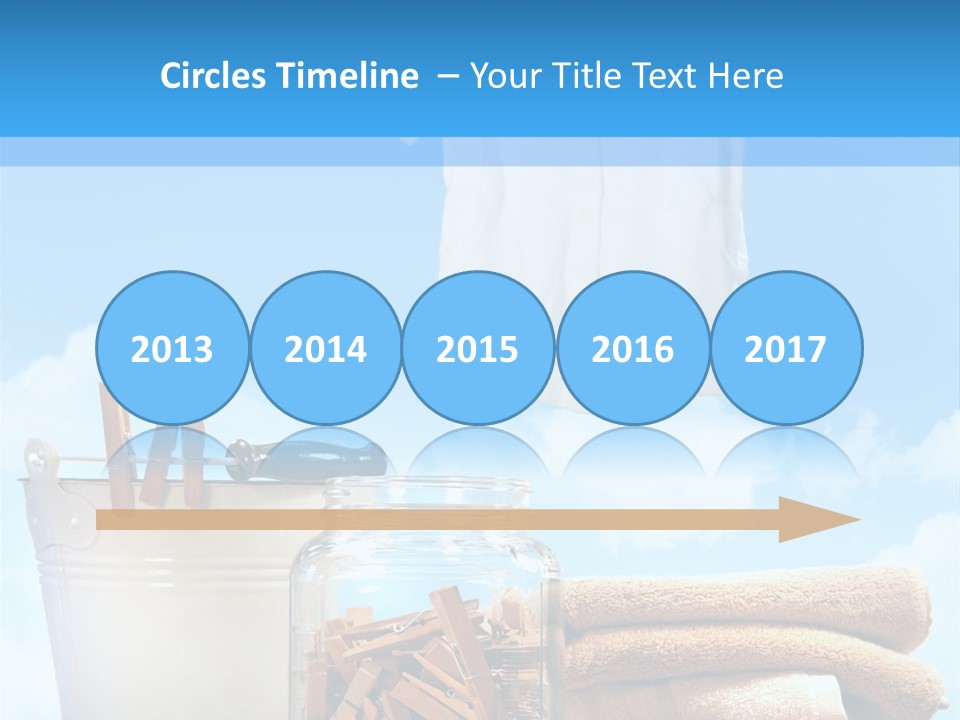 Sunny Clothes Cord PowerPoint Template