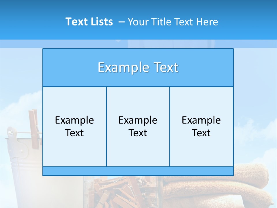 Sunny Clothes Cord PowerPoint Template