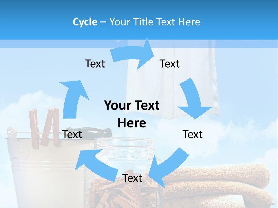 Sunny Clothes Cord PowerPoint Template