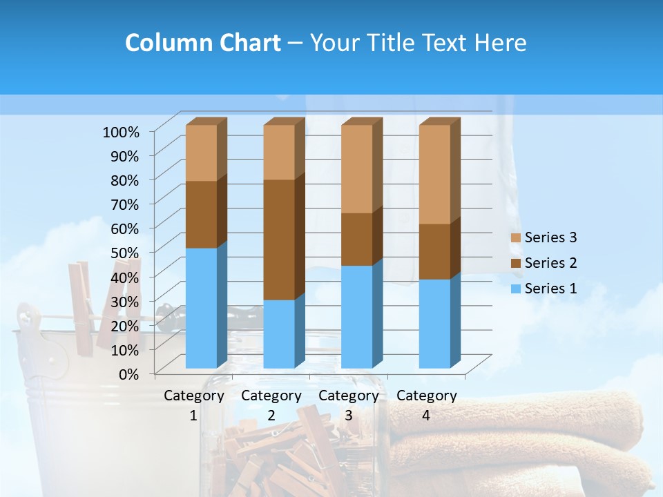 Sunny Clothes Cord PowerPoint Template