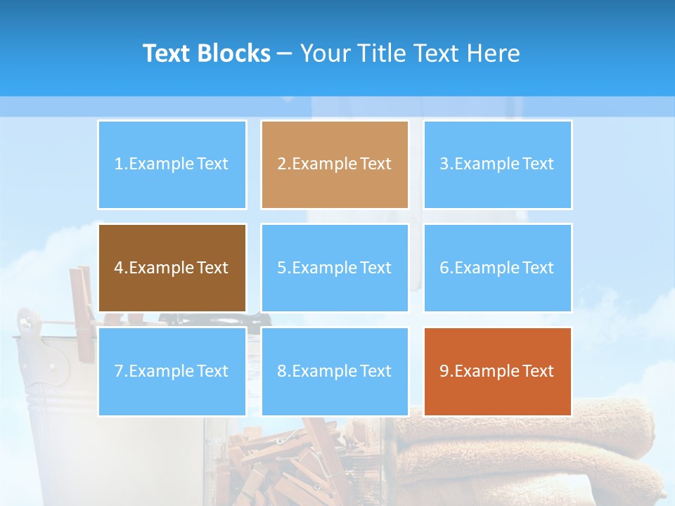 Sunny Clothes Cord PowerPoint Template