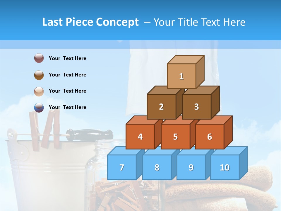 Sunny Clothes Cord PowerPoint Template