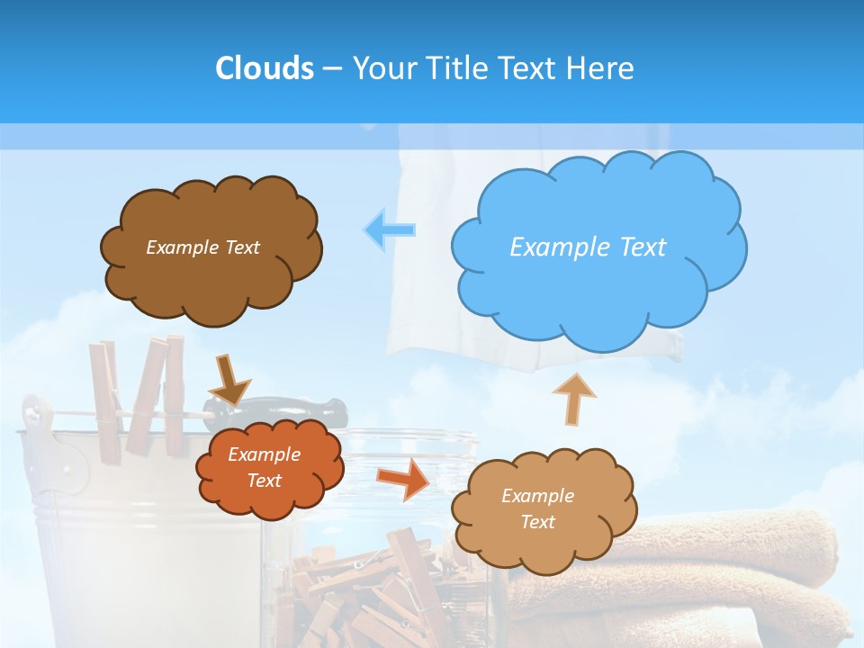 Sunny Clothes Cord PowerPoint Template