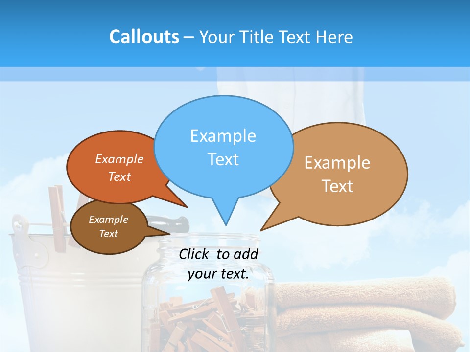 Sunny Clothes Cord PowerPoint Template