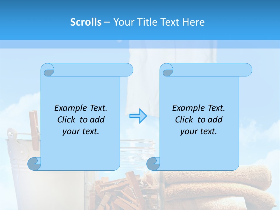 Sunny Clothes Cord PowerPoint Template